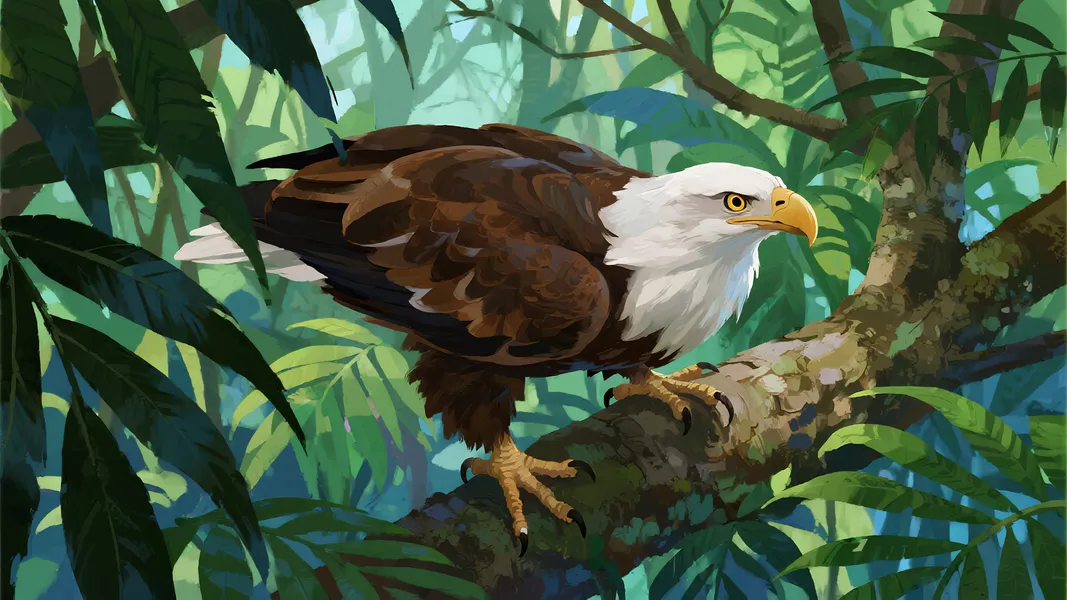 Eagle in Jungle — 200-piece jigsaw puzzle
