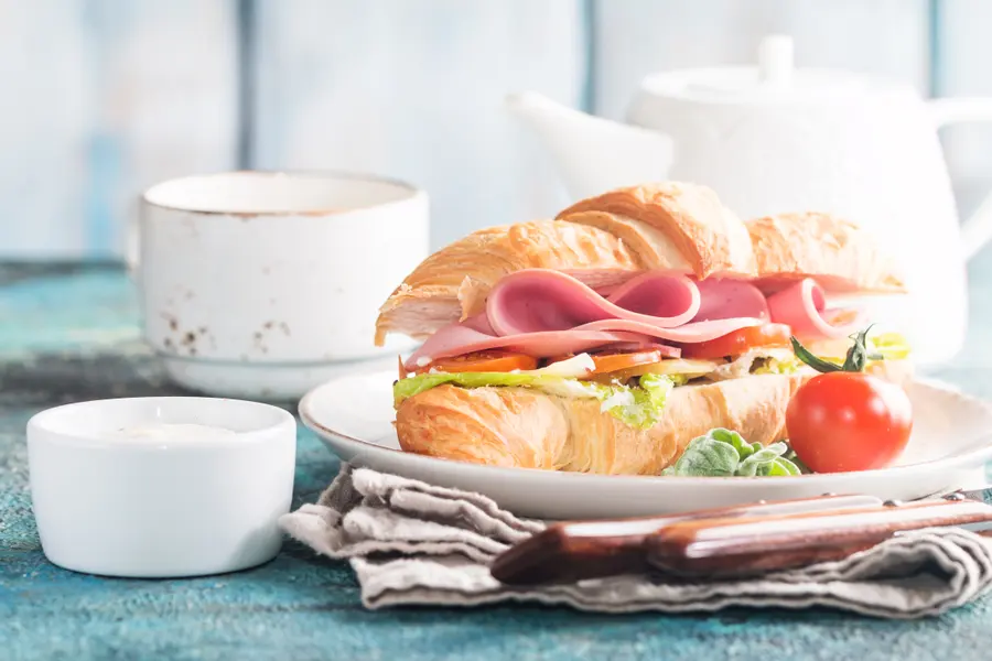 Gourmet Croissant Sandwich — 150-piece jigsaw puzzle