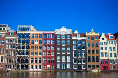 Colorful Amsterdam Facades — 100-piece jigsaw puzzle