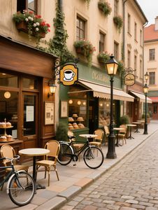 Charming Café Street — 200-piece jigsaw puzzle