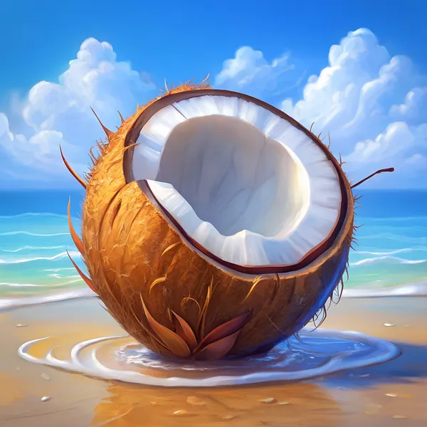 Coconut on Sandy Shore — 300-piece jigsaw puzzle