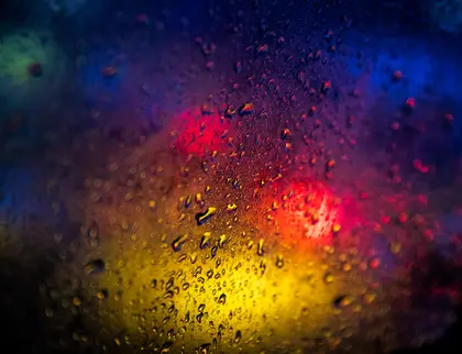 Vibrant Raindrop Canvas — 64-piece jigsaw puzzle