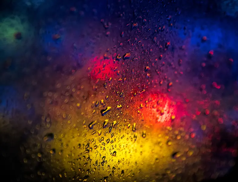 Vibrant Raindrop Canvas — 64-piece jigsaw puzzle