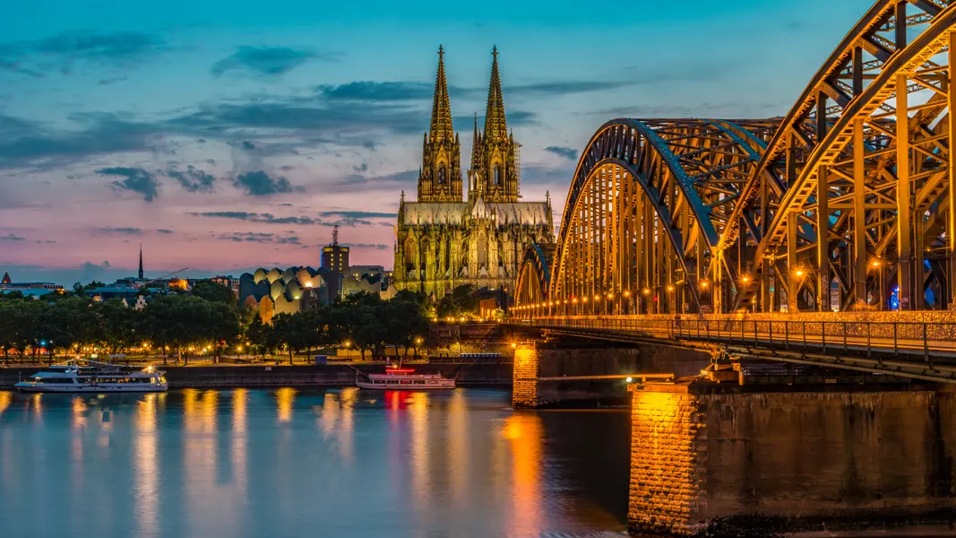 Twilight Over Cologne — 100-piece jigsaw puzzle