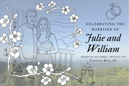 Julie and William Wedding Puzzle — 1000-piece jigsaw puzzle