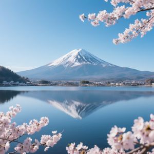 Cherry Blossoms by Mt. Fuji — 150-piece jigsaw puzzle