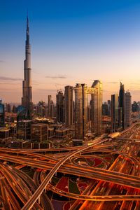 Dubai Skyline Dusk — 100-piece jigsaw puzzle