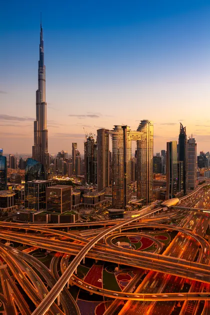 Abenddämmerung am Dubai-Horizont — 100-Teile-Puzzle