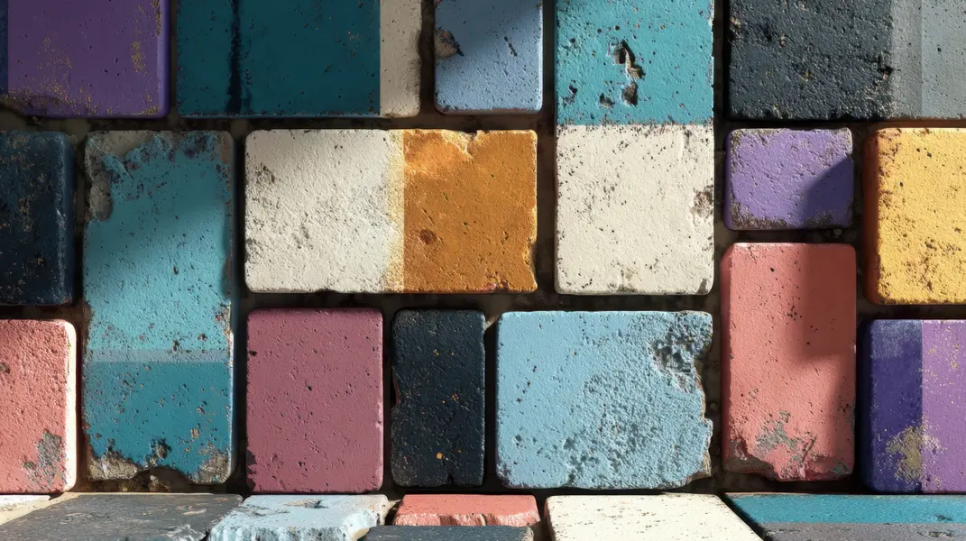 Colorful Brick Pattern — 100-piece jigsaw puzzle