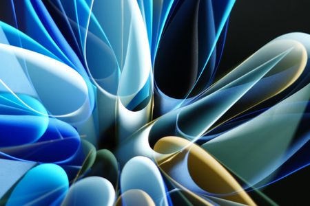 Blue Paper Waves — 200-piece jigsaw puzzle