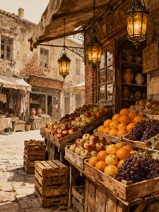 Charming Market Stalls — 200-piece jigsaw puzzle