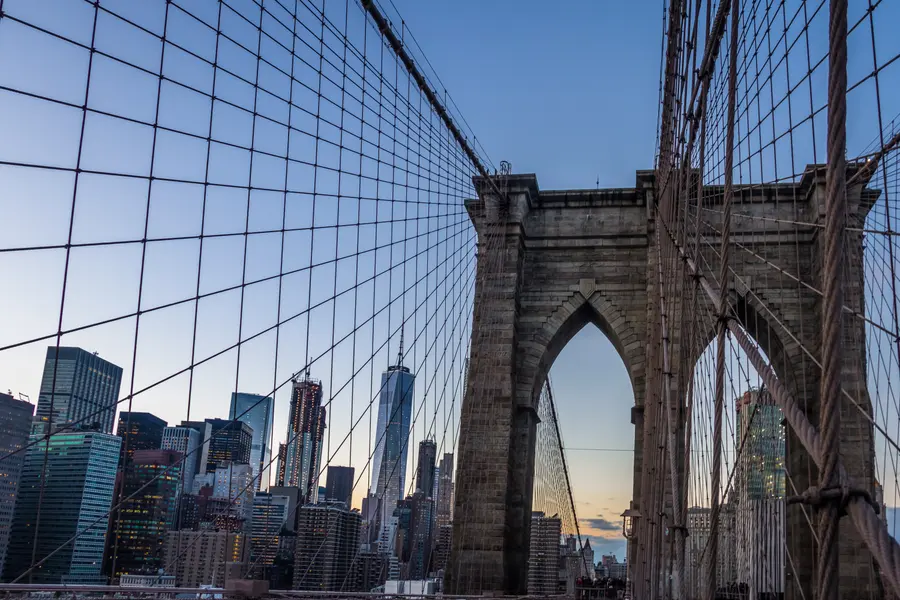 Brooklyn Bridge at Dusk — 150-piece jigsaw puzzle