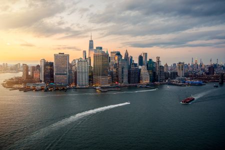 Evening Skyline Splendor — 150-piece jigsaw puzzle