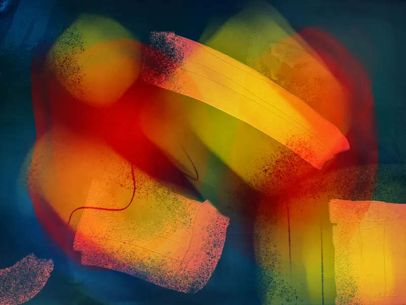 Vibrant Abstract Energy — 200-piece jigsaw puzzle