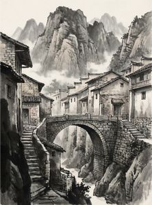 Timeless Mountain Village — 300-piece jigsaw puzzle