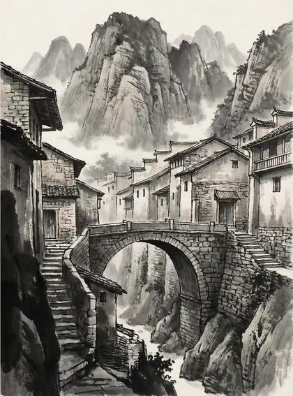 Timeless Mountain Village — 300-piece jigsaw puzzle