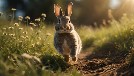 Bounding Bunny Bliss — 200-piece jigsaw puzzle