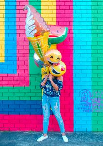 Colorful Balloon Wall — 64-piece jigsaw puzzle