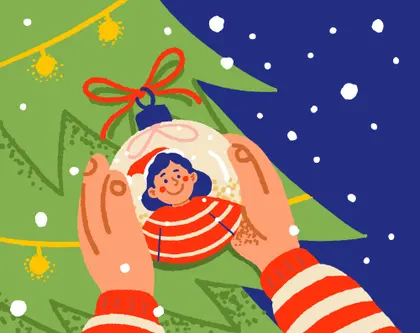 Joyful Christmas Ornament — 300-piece jigsaw puzzle