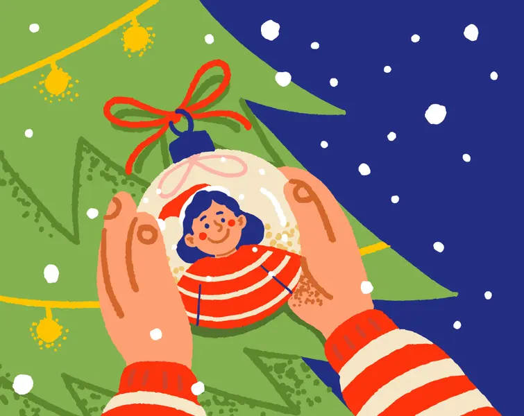 Joyful Christmas Ornament — 300-piece jigsaw puzzle