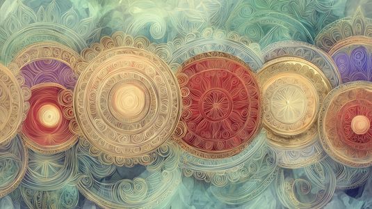 Whimsical Mandala Waves — 400-piece jigsaw puzzle
