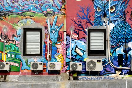 Vibrant Urban Murals — 64-piece jigsaw puzzle