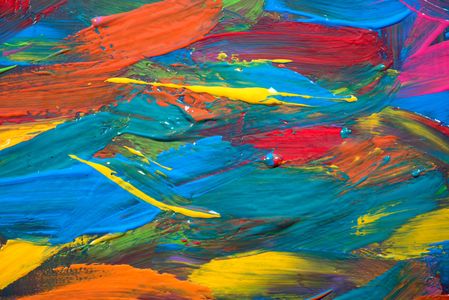 Vibrant Color Chaos — 64-piece jigsaw puzzle