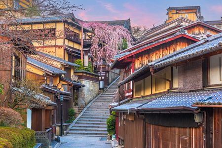 Cherry Blossoms in Kyoto — 200-piece jigsaw puzzle