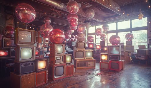 Retro TV Wonderland — 100-piece jigsaw puzzle