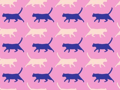 Playful Cat Pattern — 400-piece jigsaw puzzle