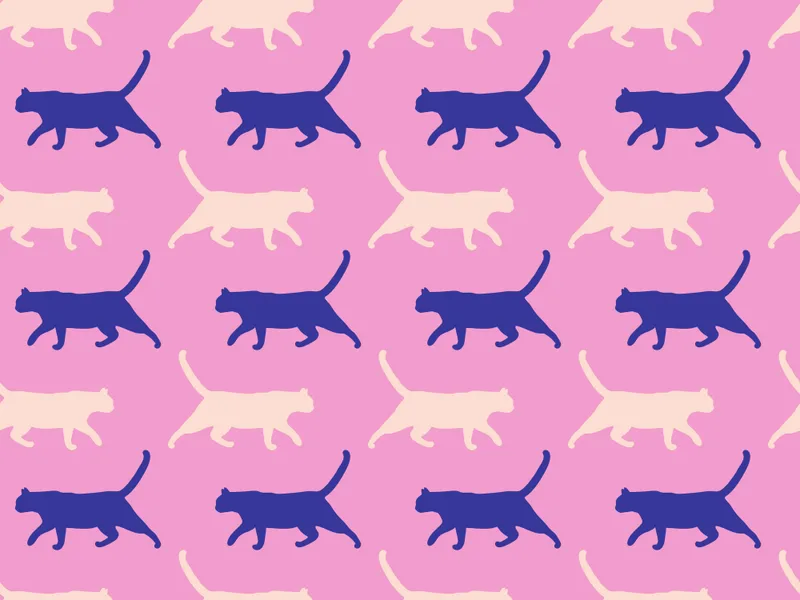 Motif de chat ludique — puzzle de 400 pièces