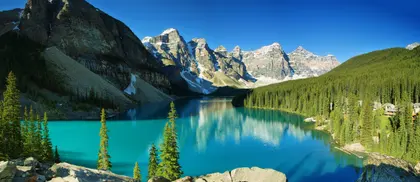 Majestic Mountain Lake — 400-piece jigsaw puzzle