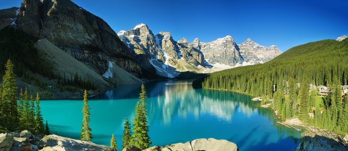 Majestic Mountain Lake — 400-piece jigsaw puzzle