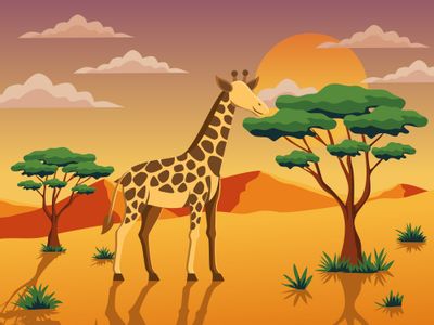 Serene Savannah Sunset — 100-piece jigsaw puzzle