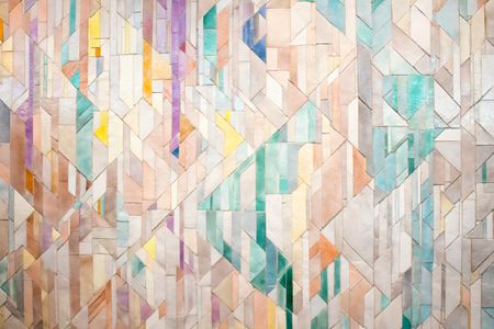 Geometric Color Mosaic — 150-piece jigsaw puzzle
