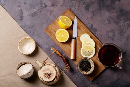 Tea and Lemon Harmony — 200-piece jigsaw puzzle