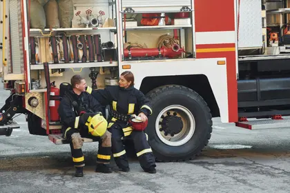 Firefighter Camaraderie — 100-piece jigsaw puzzle
