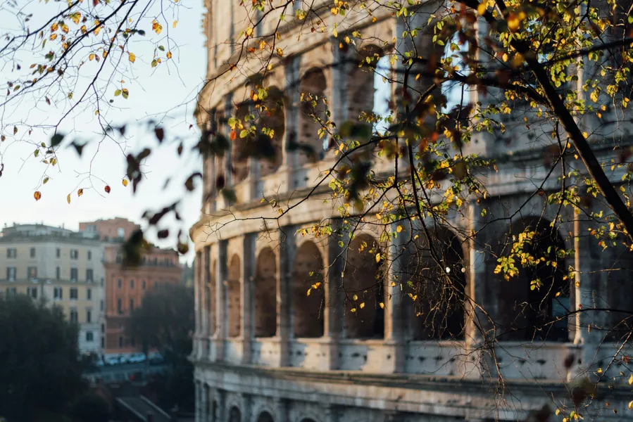 Musim gugur di Colosseum — puzzle 64 potong