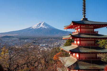 Mount Fuji and Pagoda — 150-piece jigsaw puzzle