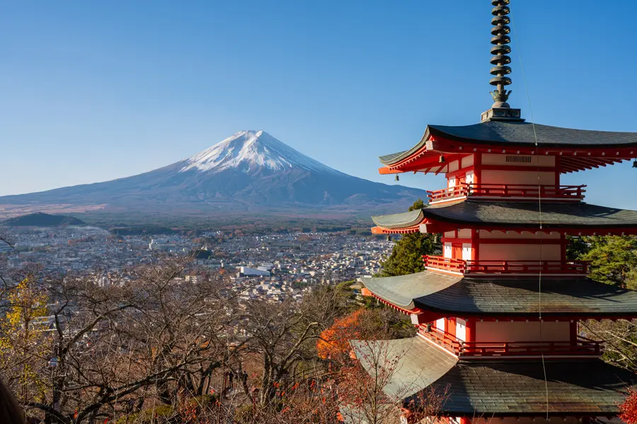 Mount Fuji and Pagoda — 150-piece jigsaw puzzle