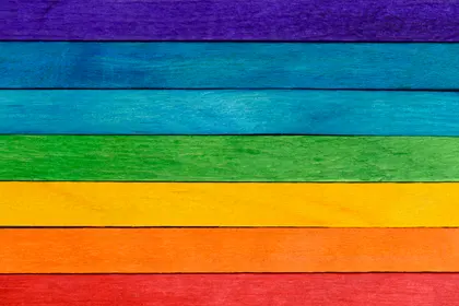 Colorful Wooden Stripes — 300-piece jigsaw puzzle