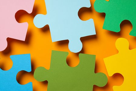 Colorful Puzzle Pieces — 300-piece jigsaw puzzle