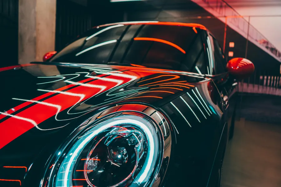Neon Car Reflections — 200-piece jigsaw puzzle