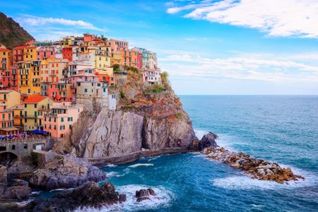 Colorful Coastal Village — 300-piece jigsaw puzzle