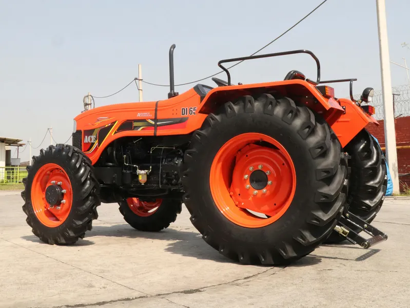 Vibrant Orange Tractor — 150-piece jigsaw puzzle