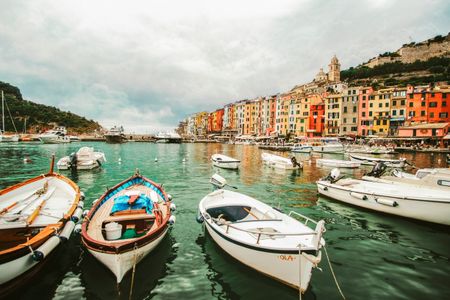 Colorful Harbor Scene — 100-piece jigsaw puzzle