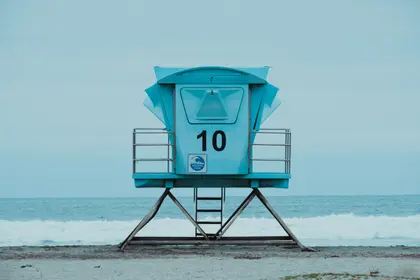 Solitary Lifeguard Tower — 300-piece jigsaw puzzle