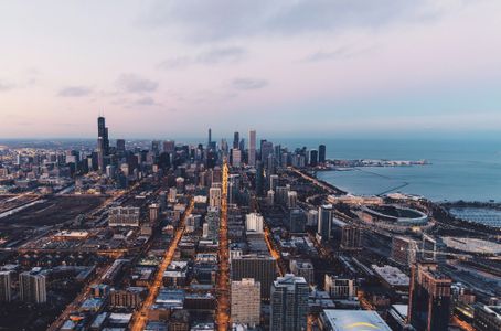 Twilight Over Cityscape — 300-piece jigsaw puzzle