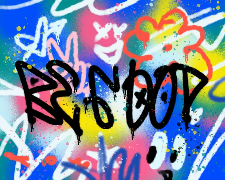 Arte graffito vibrante — puzzle da 400 pezzi