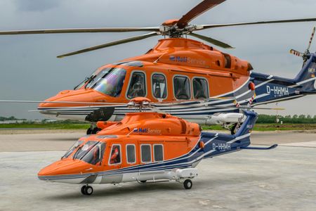 Vibrant Orange Helicopters — 400-piece jigsaw puzzle